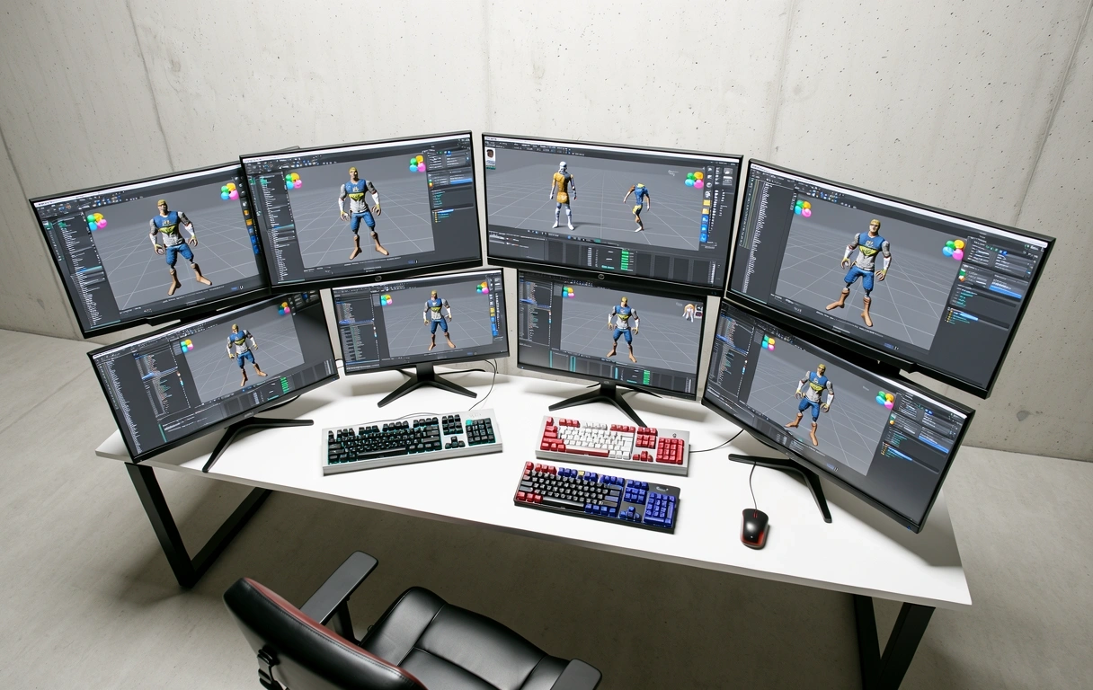Professional game development workstation